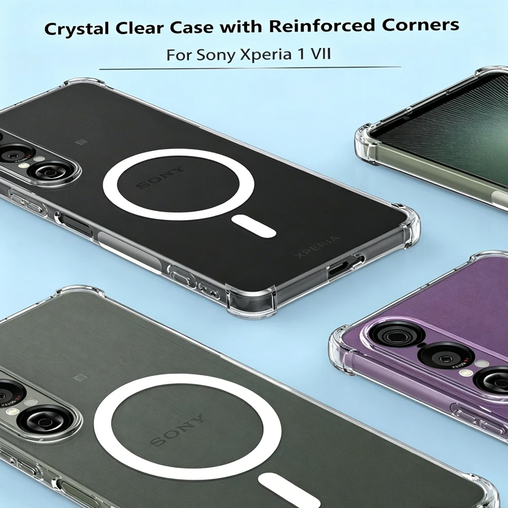 Durable Magnetic Wireless Charging Shockproof Case with Reinforced Corners
