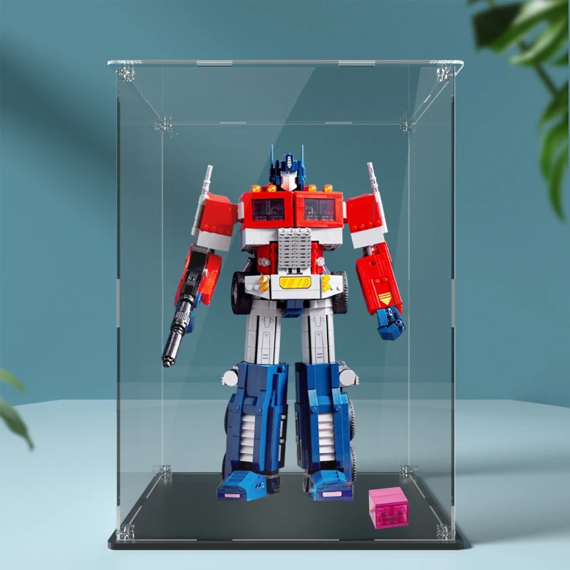 Acrylic display box for lego 10302 display case for Optimus Prime building block dustproof clear showcase toy bricks storage box 3