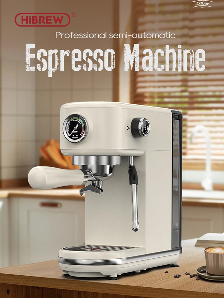 HiBREW 20Bar Semi Automatic Espresso Coffee Machine