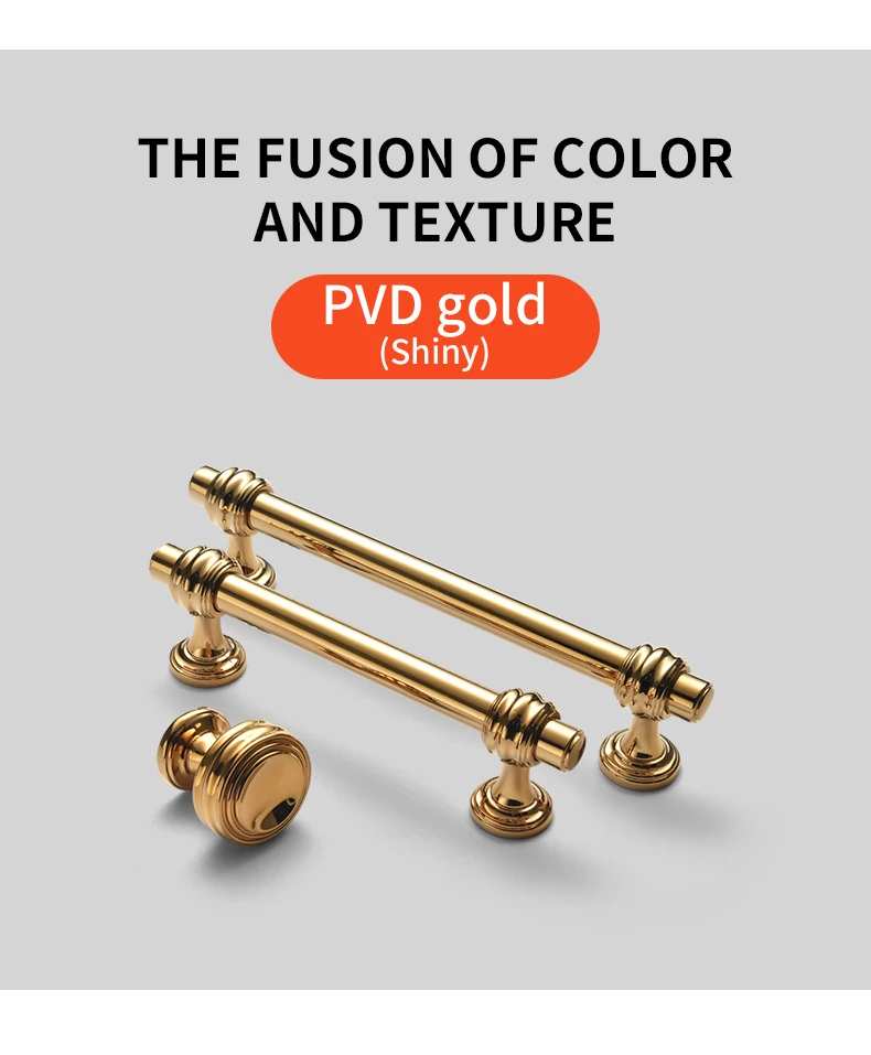 YONFIA 3644BB Brushed Brass Kitchen Cabinet Handles Knob Zinc Alloy Furniture Drawer Handle Wardrobe Closet Pull Handle Gold