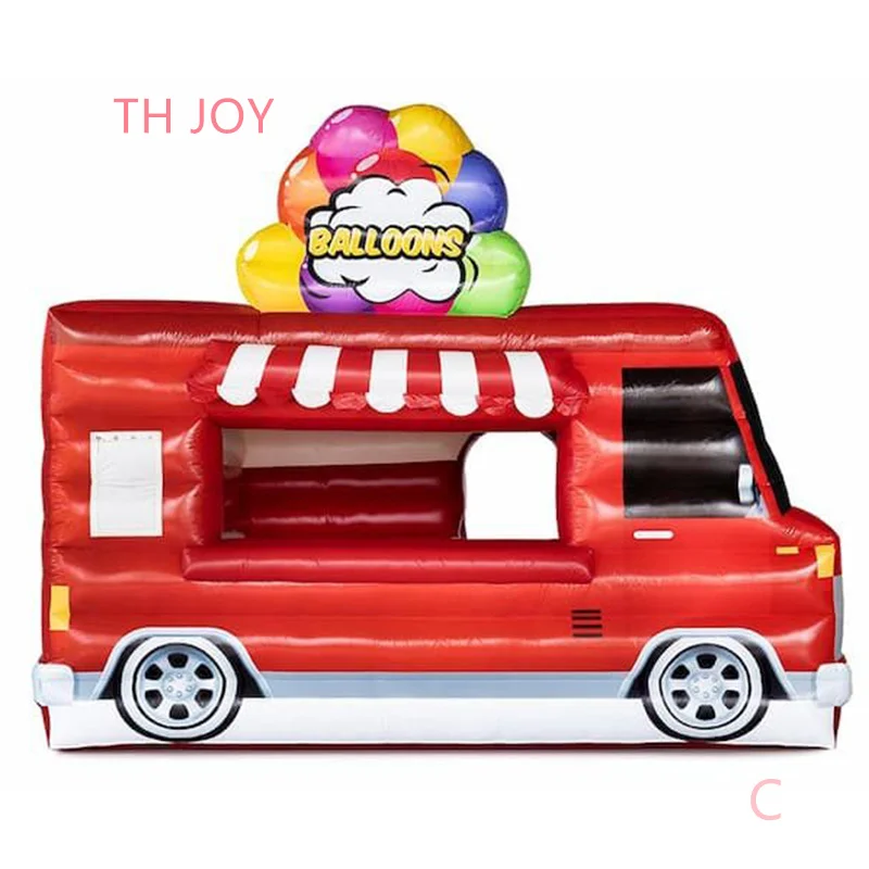 Outdoor Portable inflatable tent snack food truck, pop corn booth, inflatable drink car stand 4
