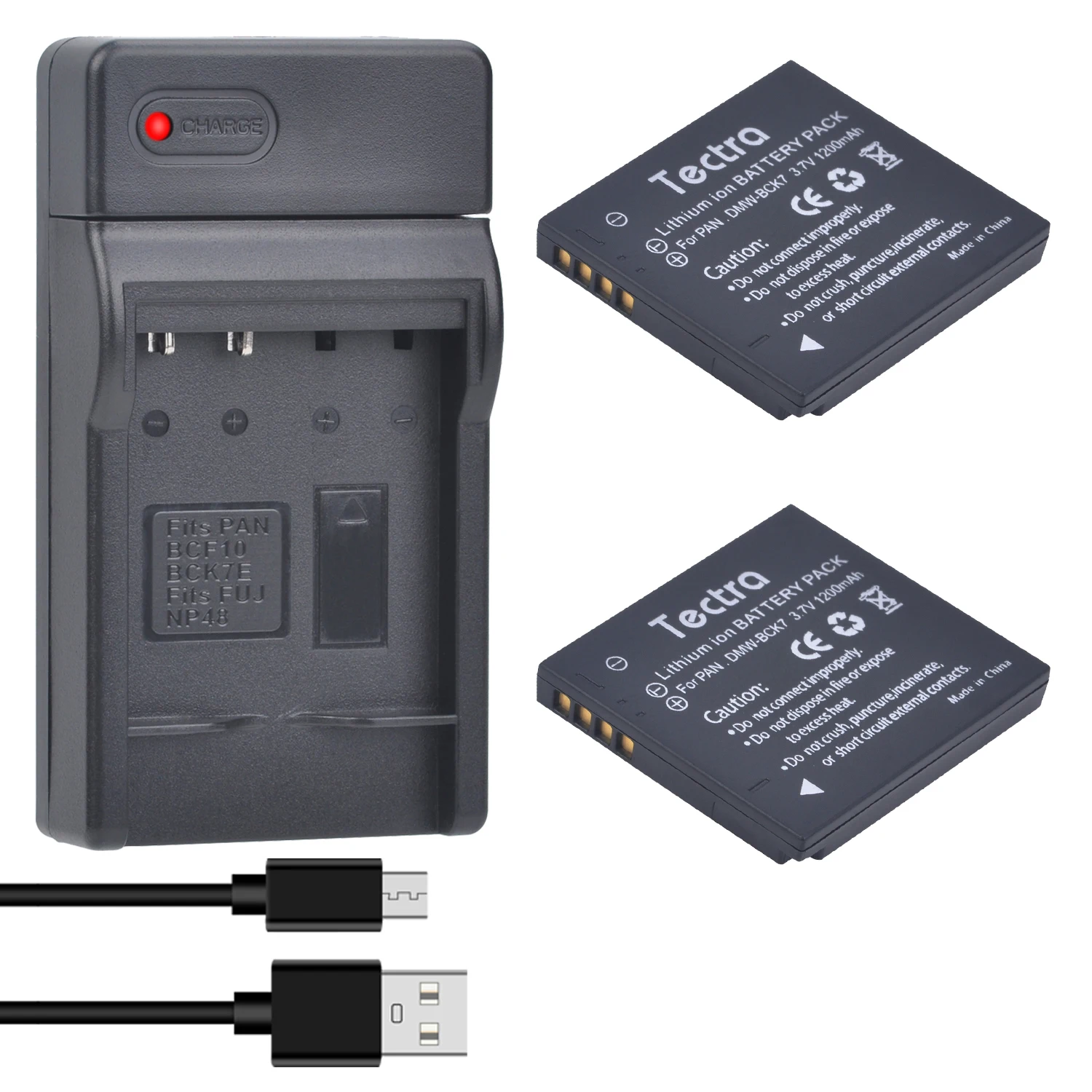 Dmw-Bck7 Dmw Bck7Pp Bck7E Battery + Charger Kit Per Panasonic Lumix Dmc-Dmc-Fp5 Dmc-Fp7 Dmc-Fh2 Dmc-Fh5 Dmc-Fh24 Dmc-Fh25 Dmc-Fh27