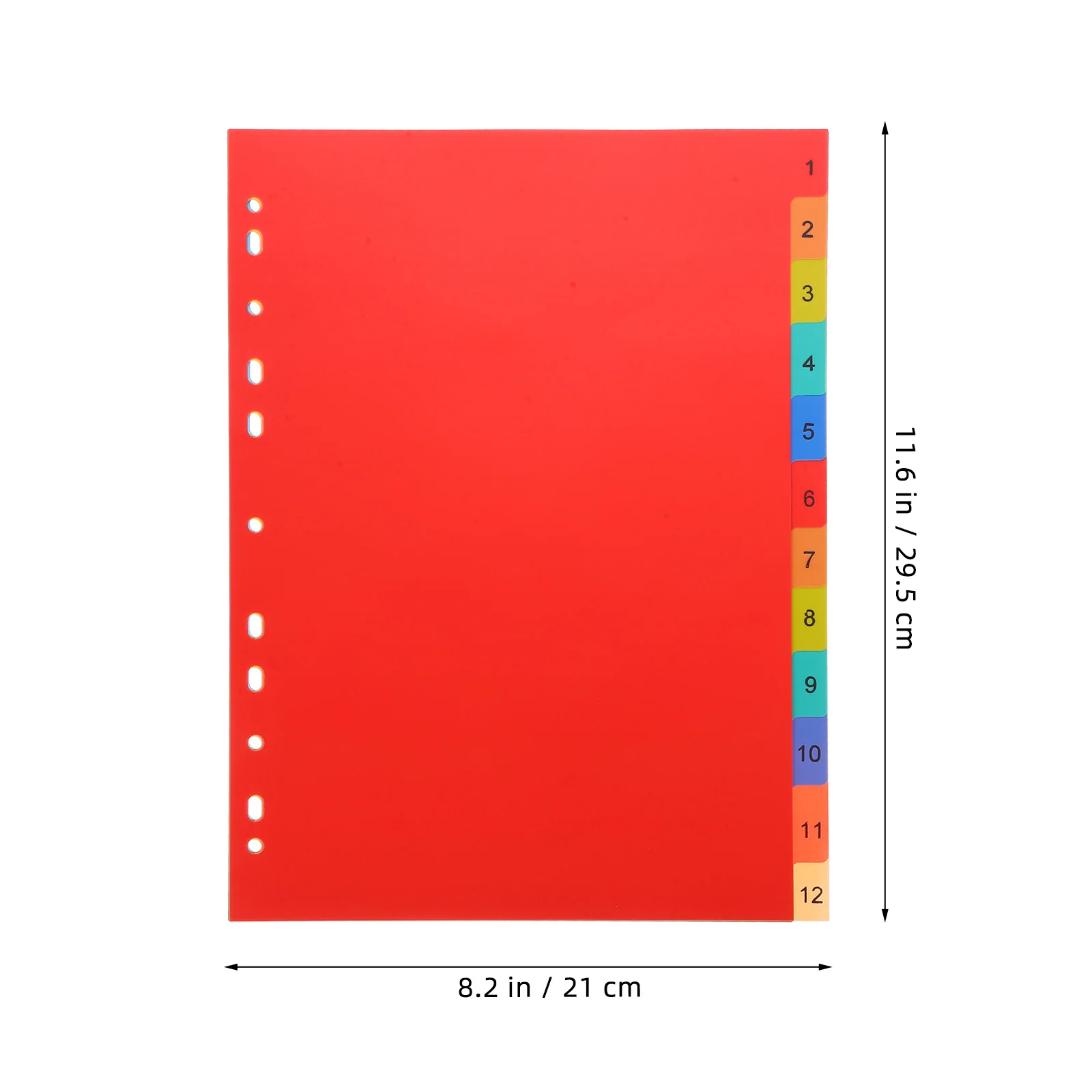 A4 Notebook Binder Divider 1pc Index Page Category Binder Separator Planner Divider Colored Marker Notepads Plastic Partition notebook binder divider
