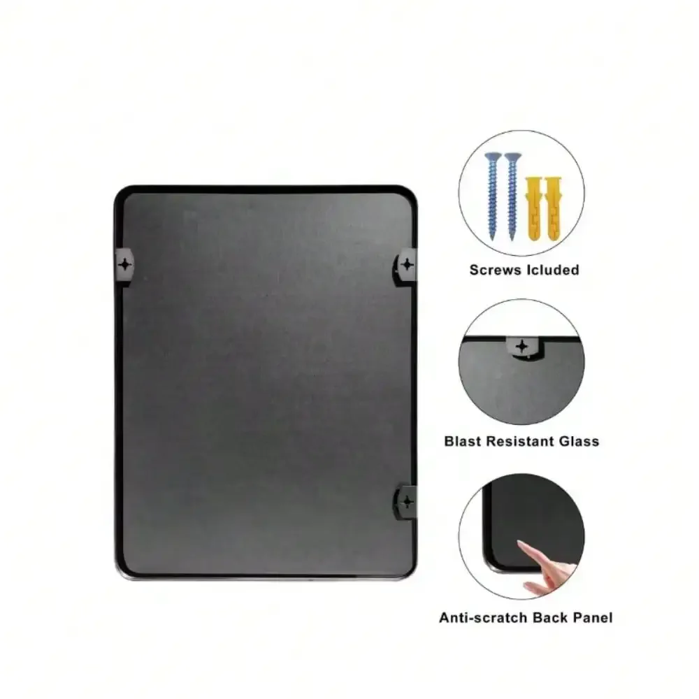 Rectangular Aluminum Wall Mirror 5