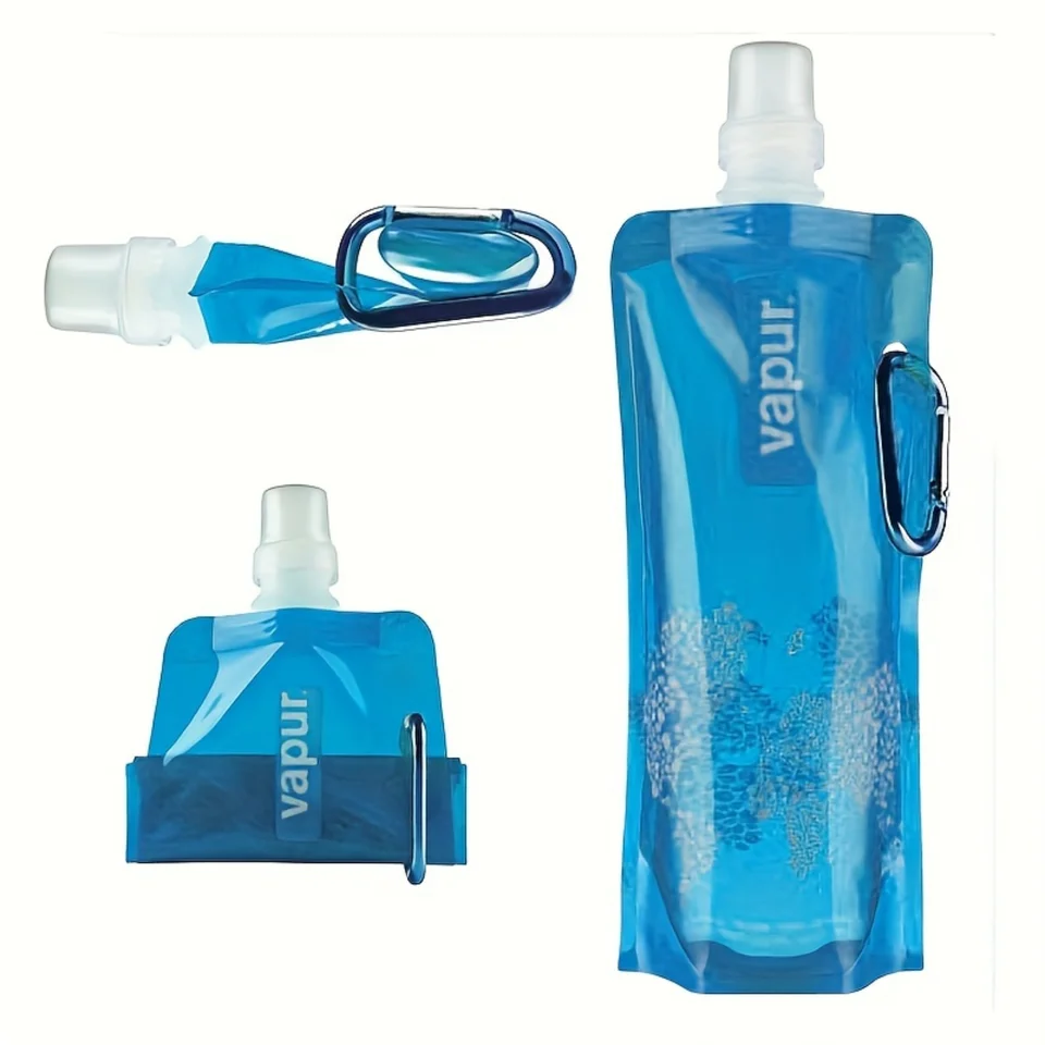 Vapur Foldable Water Bottle with Clip-On Carabiner