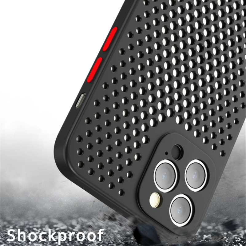 Breathable Cooling Shockproof Soft Silicone Bumper Back Cover