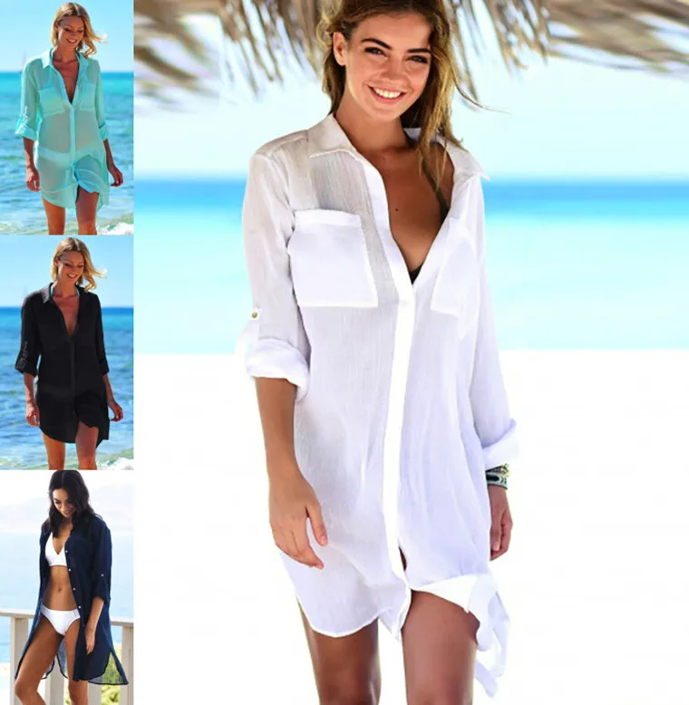 Sarong Beach Shirt Tops Bathing Suit 