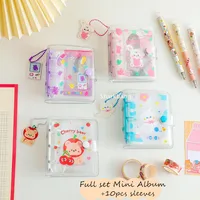 Sharkbang Full Set 3 Holes Binder Photo Album/ Agenda Notebook Dairy Kawaii Bear Rabbit Notepad 10pcs Sleeves School Stationery 1