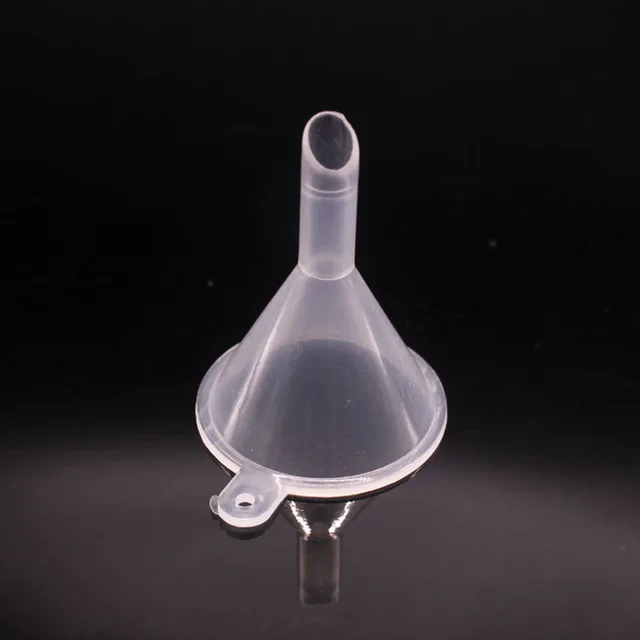 미니 플라스틱 깔때기 - 작은 입 액체 오일 깔때기 실험실 용품 도구, 학교 실험 용품, 10 개