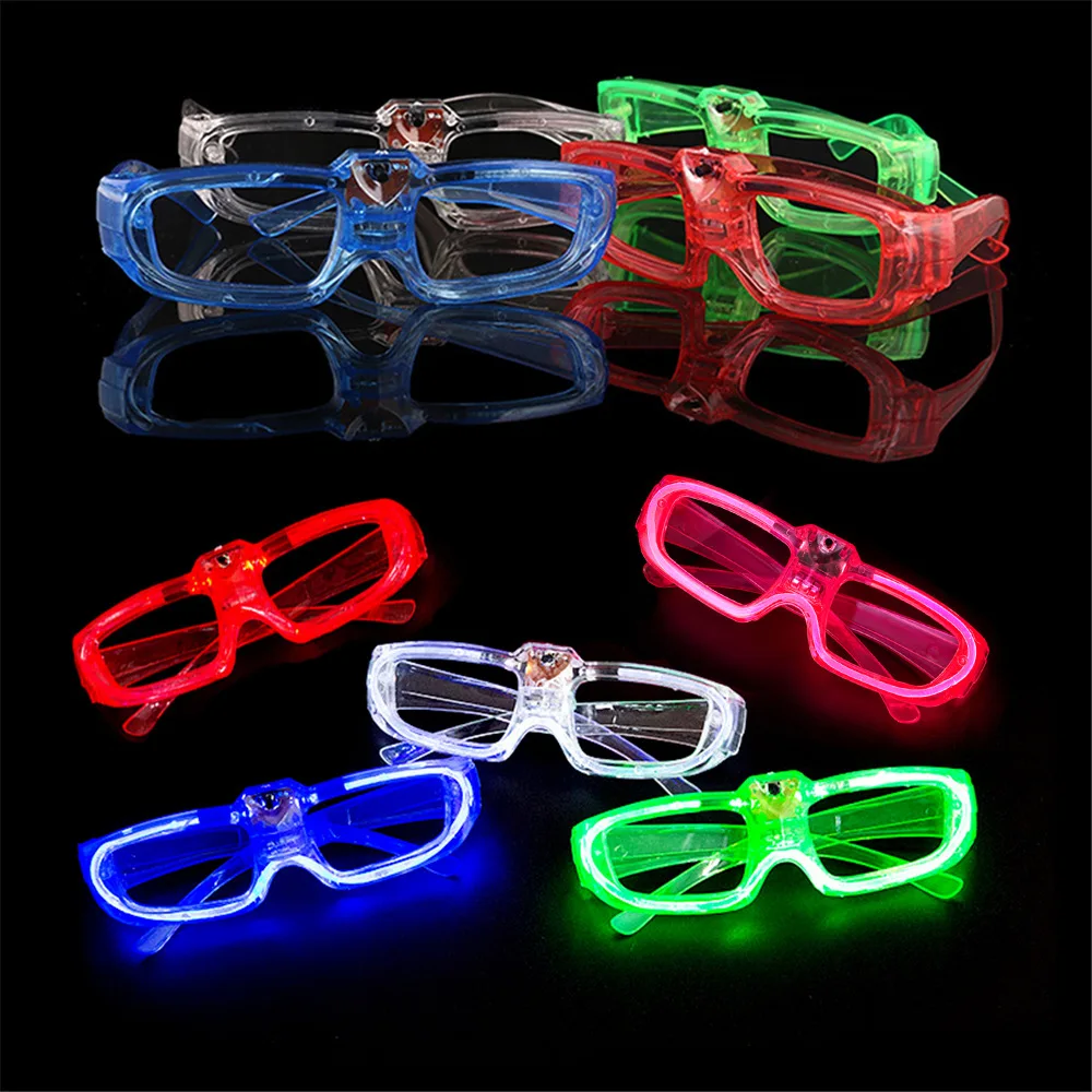 

Hot Selling Party Theme 5Pcs LED Luminous Glasses with 3 Lighting Modes for Bar Nightclub Party Supplies