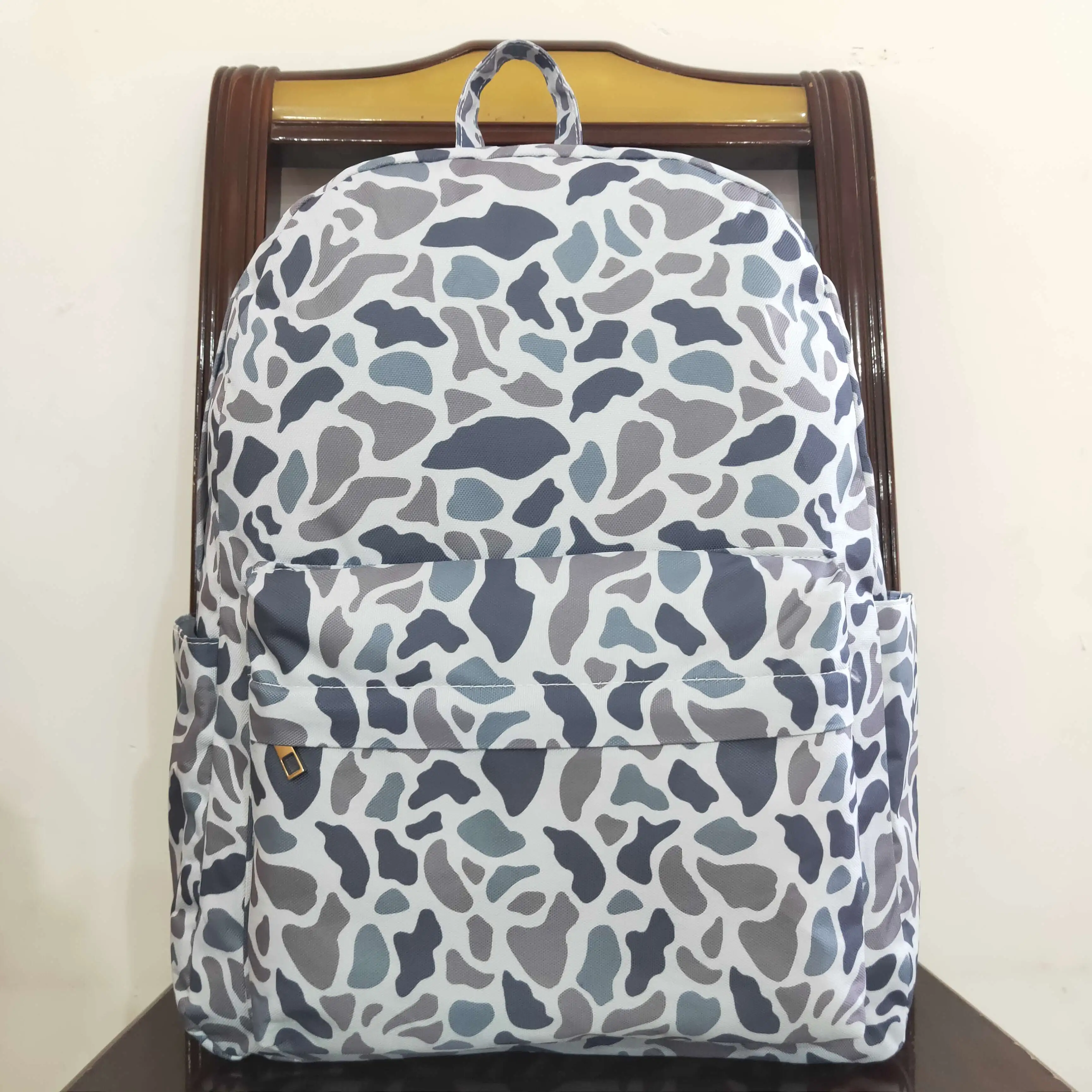Kids Bags Camouflage Western Flower Pattern Bag Children Fashion Outdoor Backpack With Zipper Toddle School Bag Baby Mochila 2