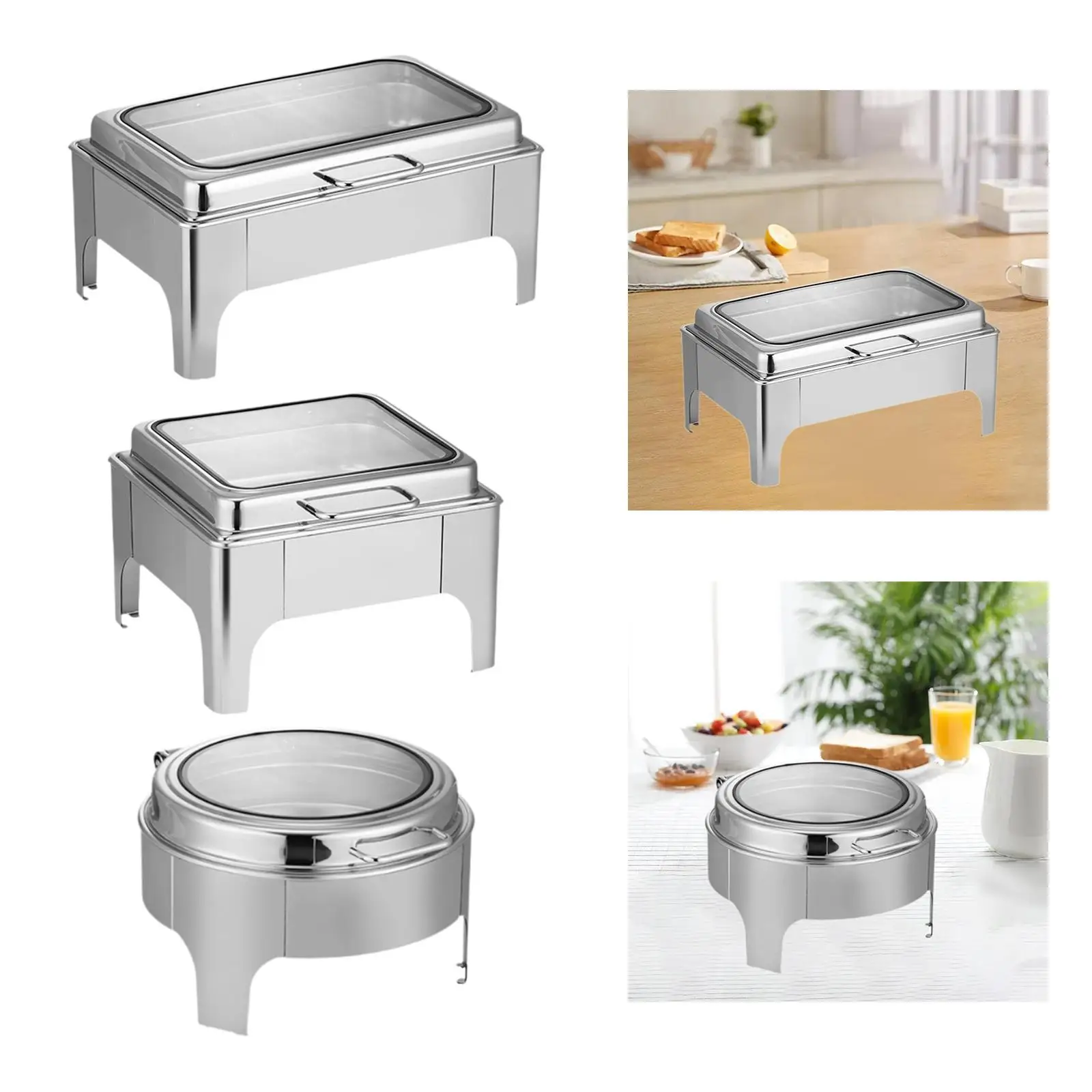 Chafing Dish for Buffet Food Pan Buffet Servers and Warmers Chafer for Catering for Wedding Dinners Catering Parties Banquet Chafing Dish for Buffet Food Pan Buffet Servers and Warmers Chafer for Catering for Wedding Dinners Catering Parties Banquet
