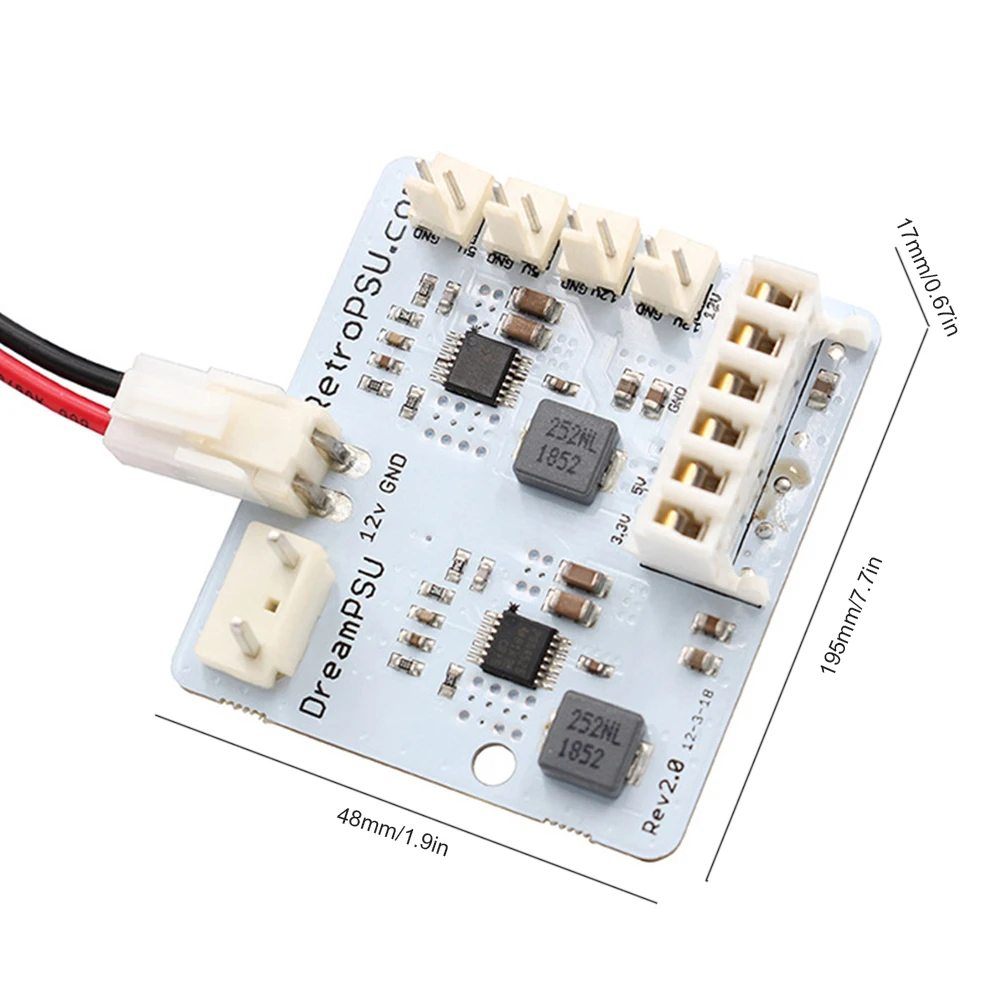 Rev2.0 Dream PSU 12V Power Supply Board 12V Direct Current Power-Supply Replace Adapter Power Supply Board for SEGA Dreamcast