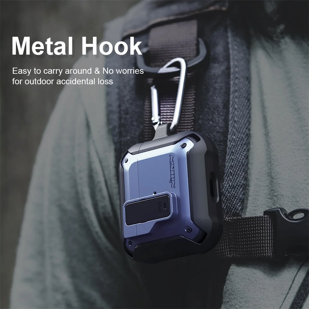 NILLKIN Airpods Pro   ̽  Airpods 3  ̾ ̽ TPU PC Ƽ  ȣ Ŀ  Airpods 1 2 Keychain