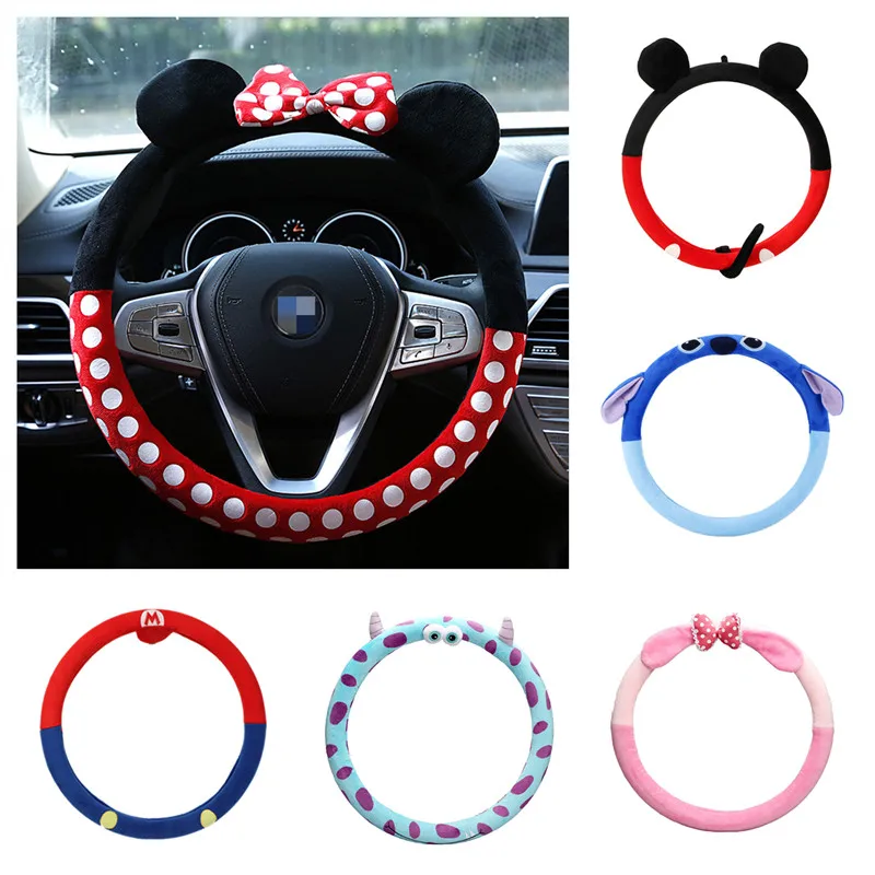 Mouse Words Steering Wheel Cover made with Licensed Disney Fabric