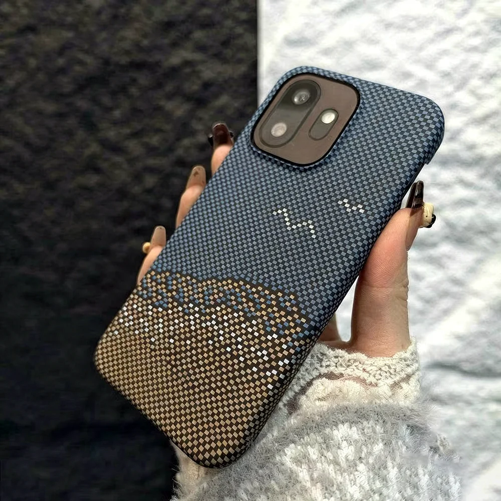 Luxury Carbon Fibre Kevlar Texture Armor Case - Ultra Thin Hard Plastic Cover