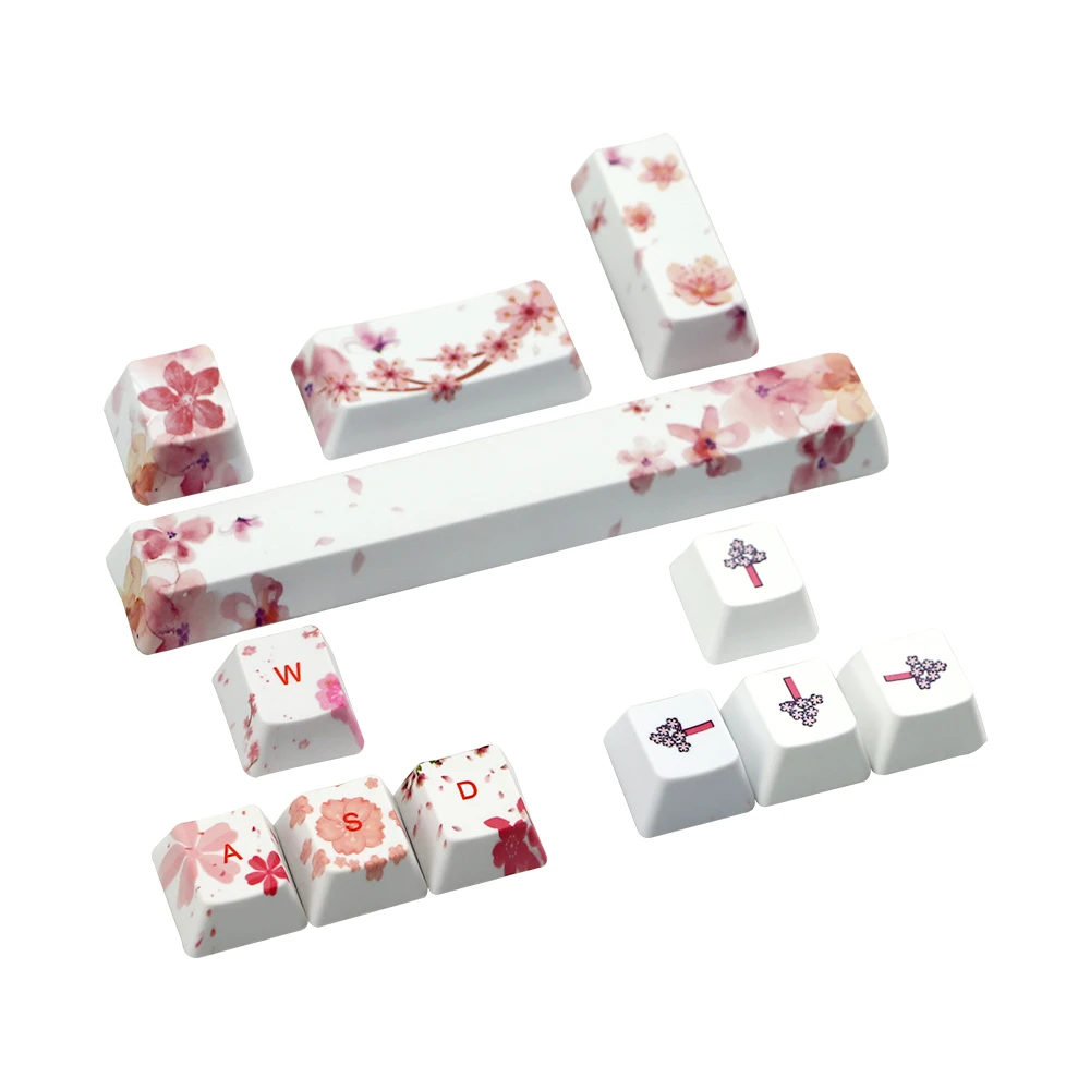 Sakura Coral Sea Keyboard Cap 6.25u Space Bar Esc entre Chaves Direction Keys Jogos Mecânicos - Imagem 2