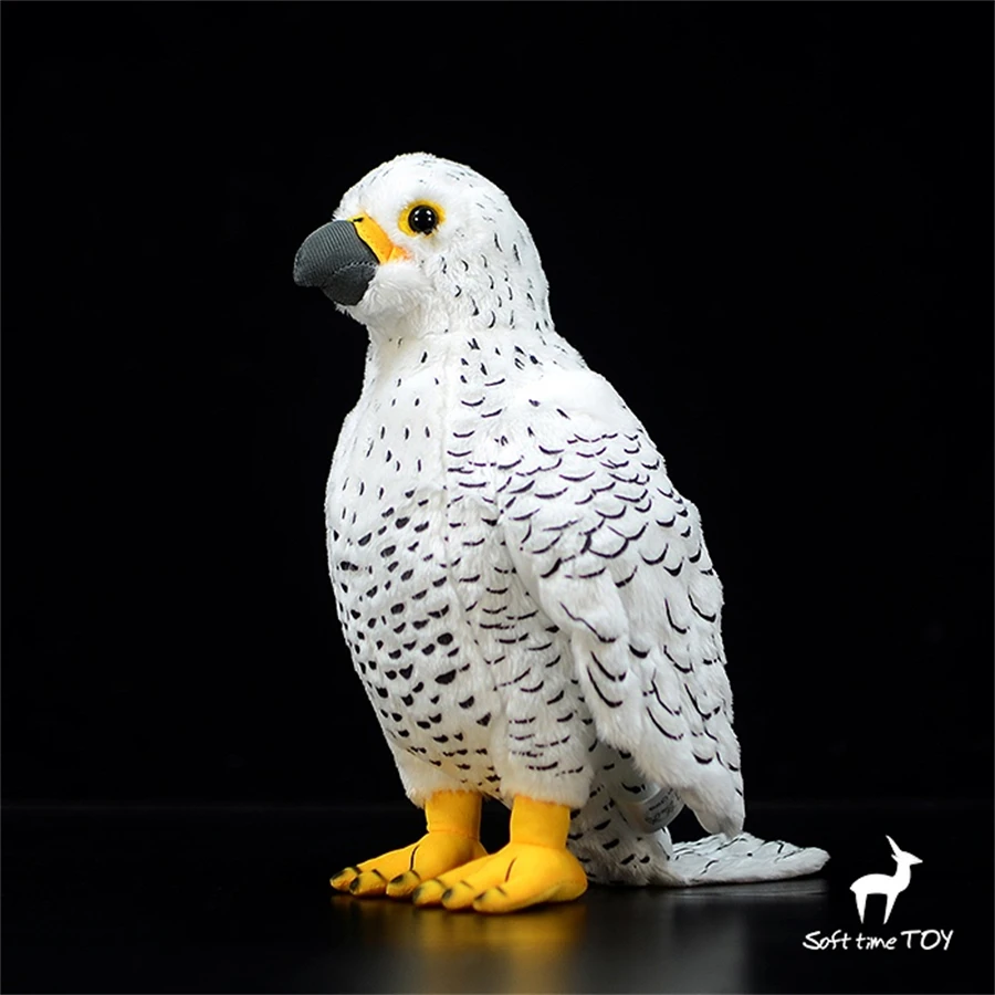 

Gyrfalcon высококачественный аниме милый плюшевый Белый Сокол плюшевые игрушки Реалистичные животные имитация Мягкая кукла Kawai игрушки подарки для детей