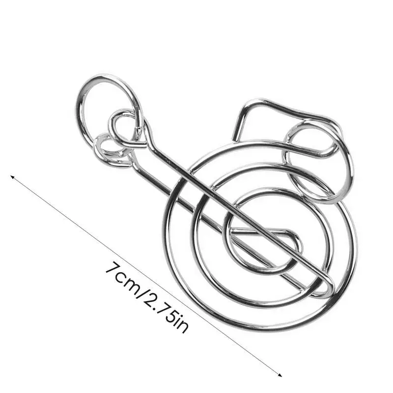 Materials Metal 3D Montessori Puzzle Wire IQ Mind Brain Teaser Puzzles For Children Adults Anti Stress Reliever Toys Kids Gifts 6