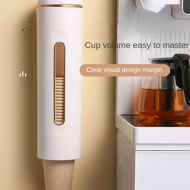 Flat Bottom Cups Cup Holder for Water Dispenser Storage Rack Cup Dispenser Dustproof Wall Mounted for Home Office cup storage holder