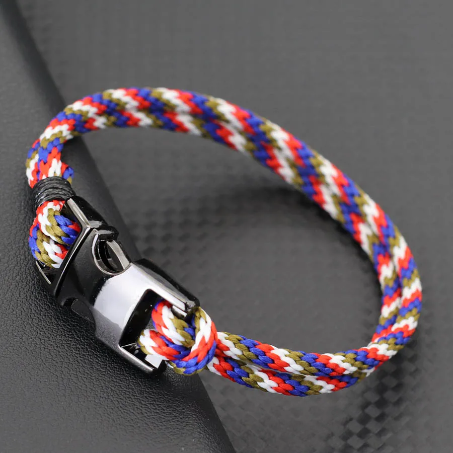 Handmade Braided Rope Bracelet for Men Outdoor