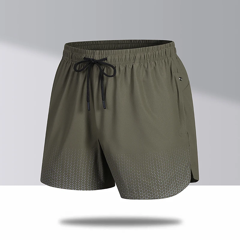 Men Summer Trendy Print Sports Running Fitness Drawstring Short Pants Casual Loose Breathable Quick Drying Athletic Beach Shorts