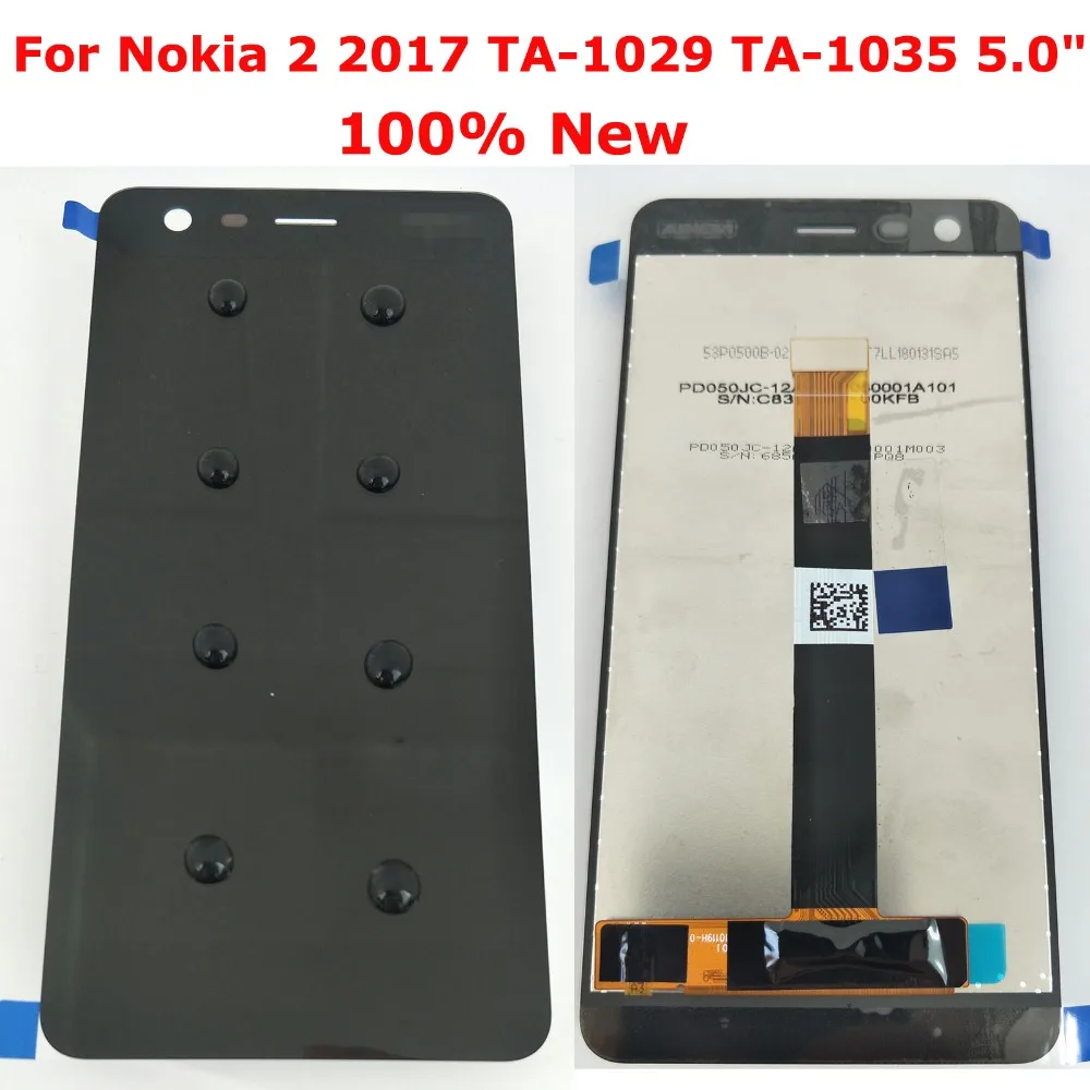 Shyueda Ltps Ips Aaa + 100% Nuovo 5 "Per Nokia 2 / N2 2017 Ta-1029 Ta-1035 Display Lcd Touch Screen Digitizer