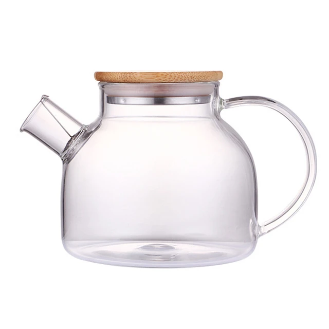 1l/1.8l Water Kettle With Lid Transparent Borosilicate Glass Teapot  Heat-resistant Clear Tea Pot Flower Tea Kettle Home Tools - Water Kettles -  AliExpress