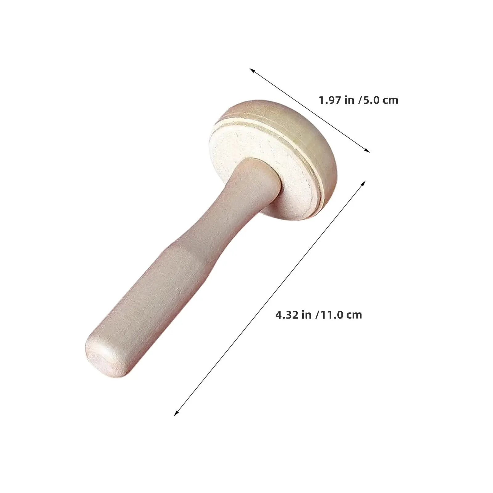 10Pcs 어린이 나무 버섯 인쇄 도구 독특한 모양 안전 재료 잉크 문지르는 롤러 그림 용품 교육용
