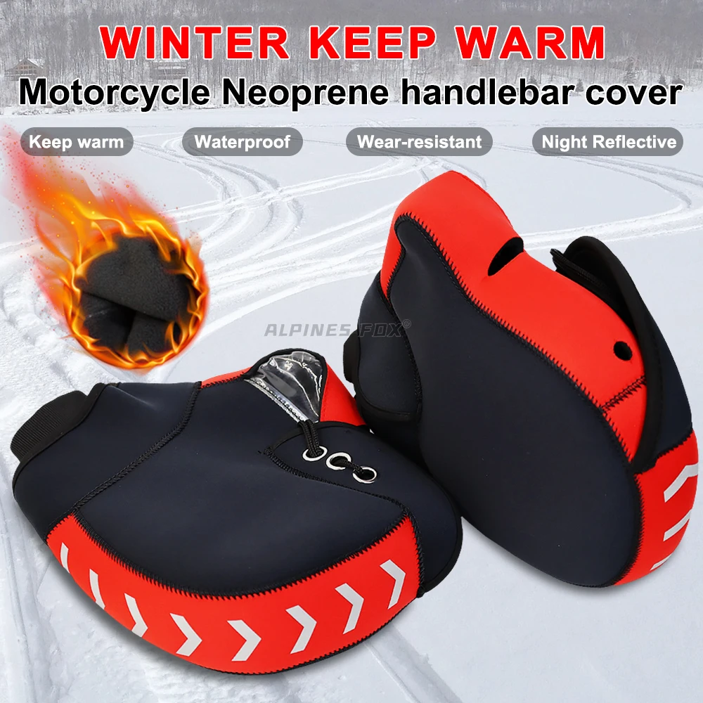 Motorcycle Handlebar Muffs - Windproof Waterproof Grip Gloves For Winter, Scooters & Bikes - View #10