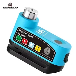 High - Decibel Waterproof Security Alarm Lock for Scooters and Bicycles (Blue)