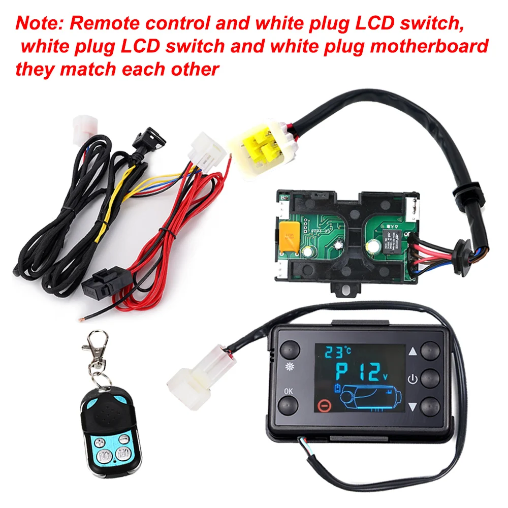 20cm Heater Harness 12V/24V Cannon Plug/Triangle Plug Car Parking Heater  Controller Switch Knob For Track Air Diesel Heater - AliExpress