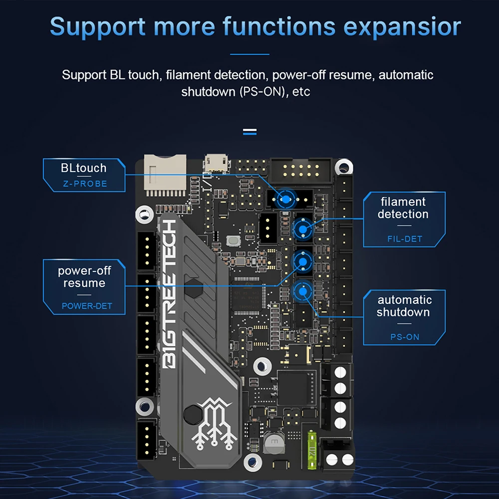 Bigtreetech-skr Placa-mãe Mini Peças da Impressora 3d para Ender v2 Btt Skr V1.4 Turbo Octopus Tmc2209 Tmc2209 - Imagem 3