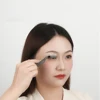 Folding Eyelash Separator Comb With Stainless Steel Teeth For Lashes Brows Portable Curved Eyebrow Comb Girls Makeup Tool 3