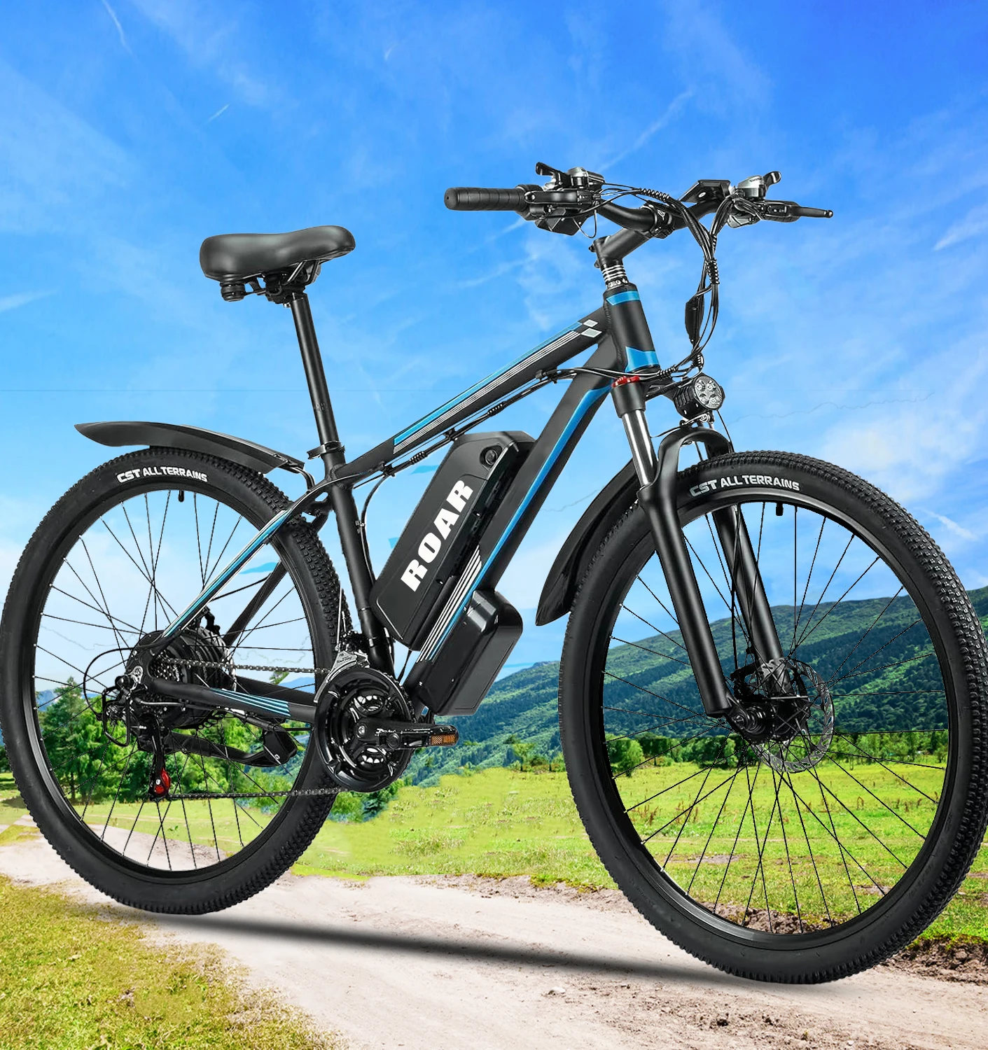 

29 inch Aluminum Frame Electric Mountain Bike 1000W Motor 45km/h Electric Bike 21 Speed Adult 48V 17.5Ah Lithium Battery Ebike