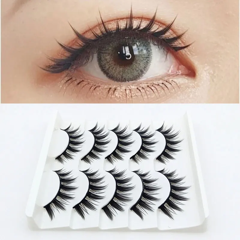 Cosplay&ware Little Devil 5 Pairs Manga Lashes Anime Cosplay Natural Wispy Korean Makeup Artificial False Eyelashes Yzl1 -Outlet Maid Outfit Store S278c2feec7894e3e8eb0bb80896d8361L.jpg