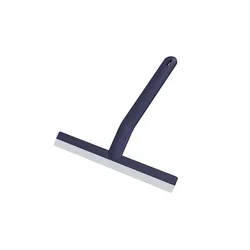 Premium Shower Squeegee with Hanging Handle for Efficient Water and Glass Cleaning (Dark blue)