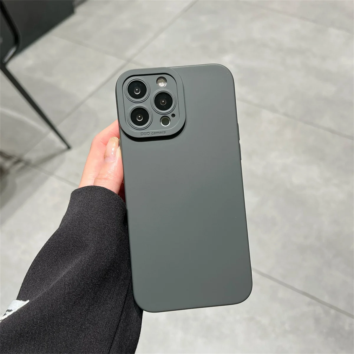 Flüssige Silikon-Handyhülle für Apple IPhone 14 11 13 15 16 12 Mini 17 Pro Max Air Plus Weiche schützende Stoßstangen-Rückseite – Detail 5