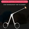 Medical Ear Wax Endoscope Earwax Cleaning Remover Tong Hartmann Micro Alligator Crocodile Forceps Nose Cleaner Clip TweezersTool 6