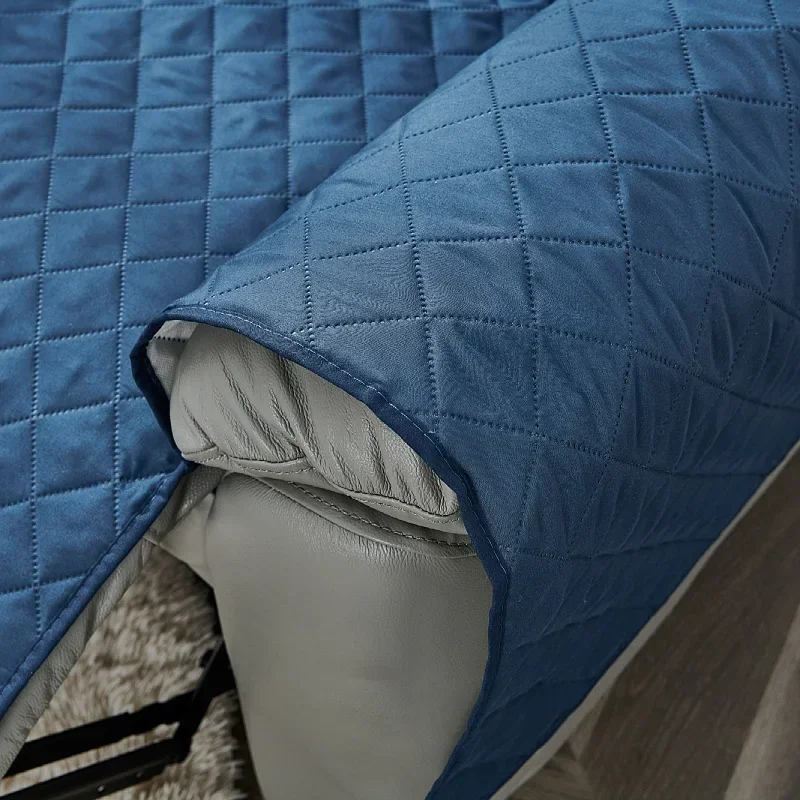1 Seater Recliner Sofa Cover Quilted Anti-Slip Recliner Chair Mat Furniture Protector Couch Cover Pet Sofa Cushions Home Decor 4