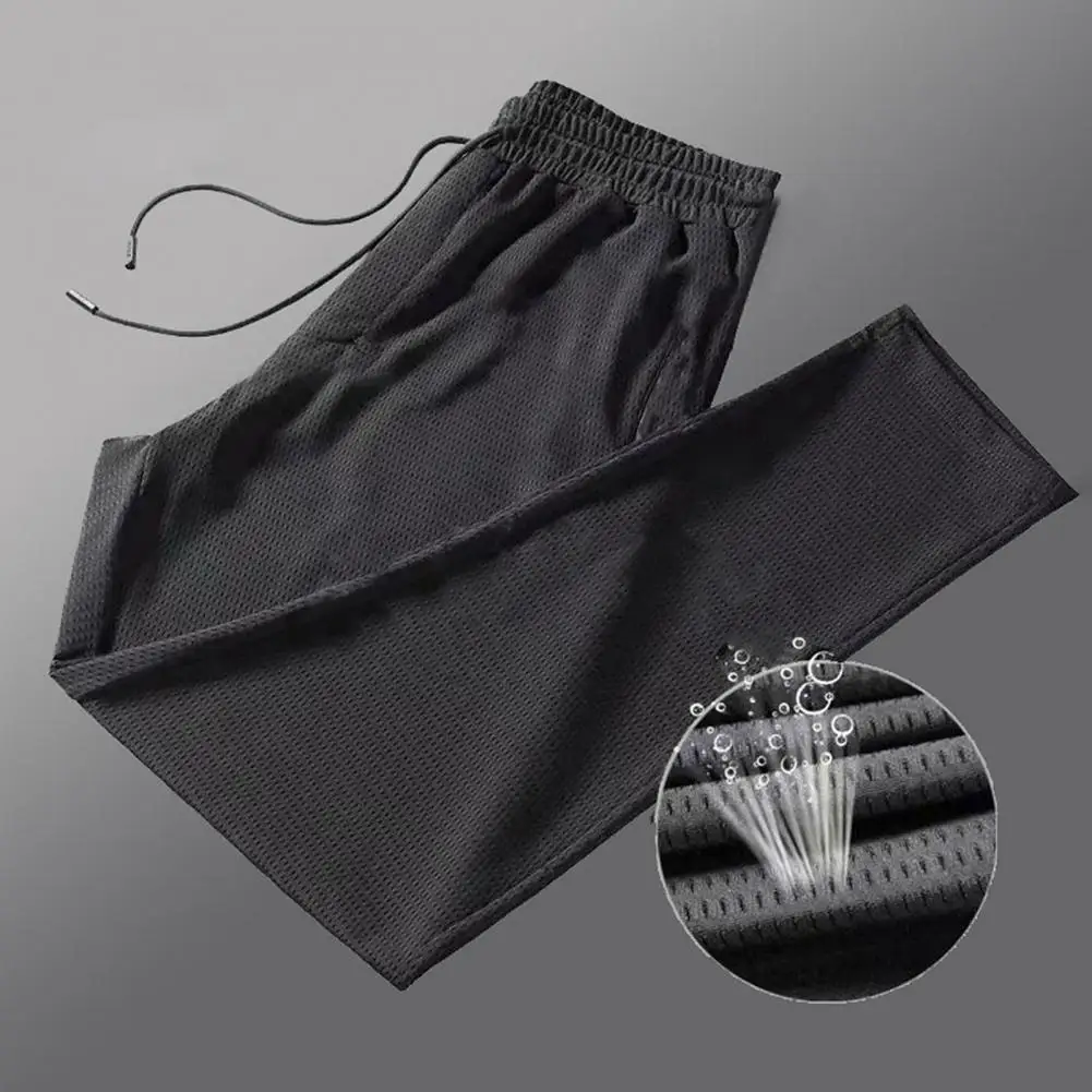 

Men Casual Two-piece Suit Men's Casual O-neck T-shirt Drawstring Waist Sweatpants Set with Pockets for Sport Outfit Fashion