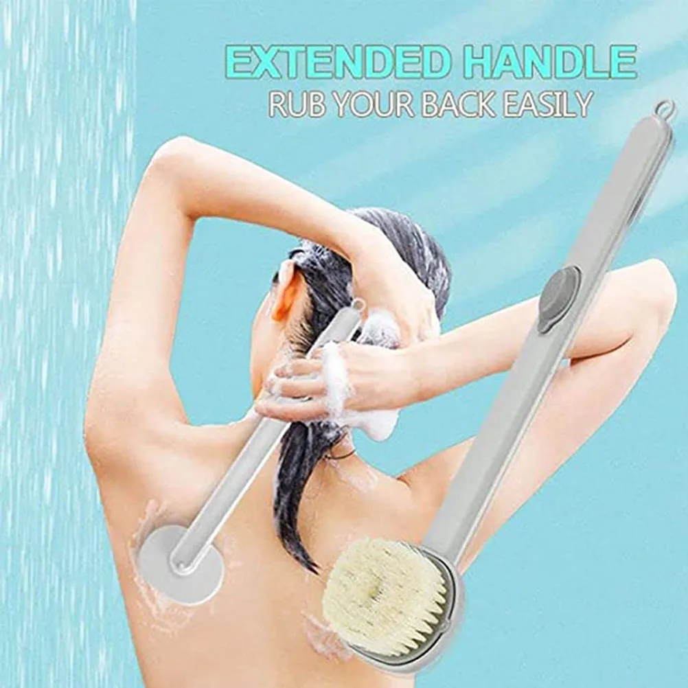 Multifunctional Detachable Bath Brush Back Body Bath Shower Sponge Scrubber Brushes with Handle Massager Bathroom Brush 2