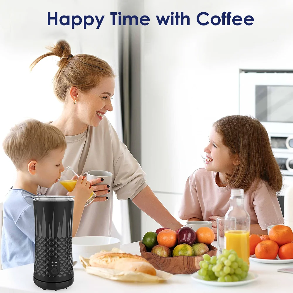 Fully Automatic Milk Frother Electric Hot and Cold for Making Latte Cappuccino Coffee Frothing Foamer Kitchen Appliances 400W 4