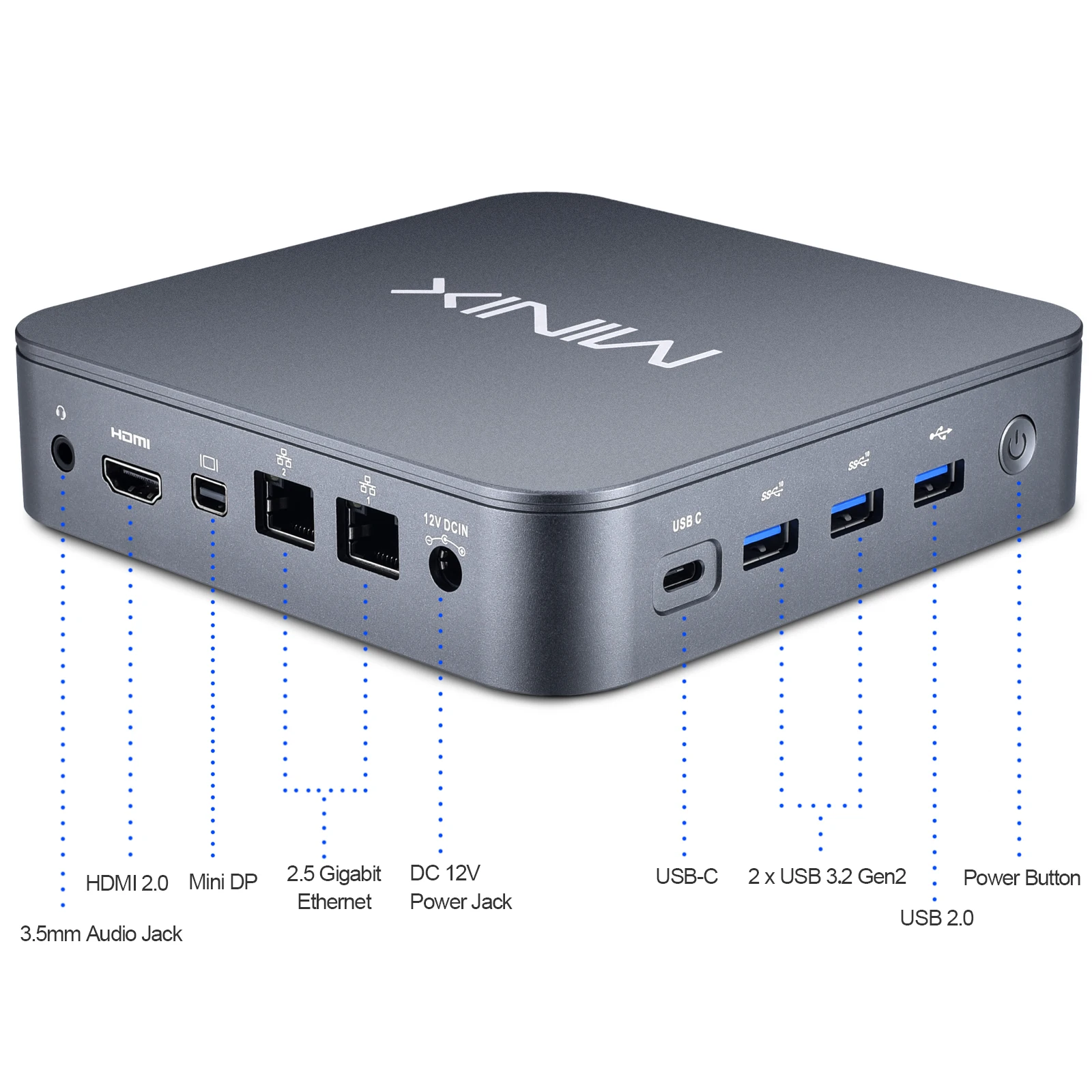 Minix Neo J51-c8 Max Mini Computer, 8gb/512gb M.2 Pcie Nvme