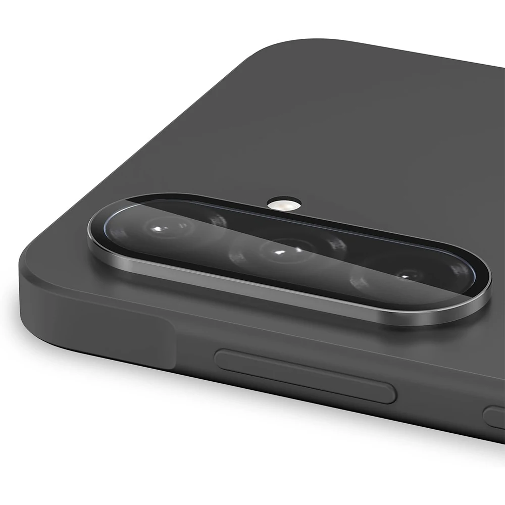 Enhanced Metal Ring Tempered Glass Camera Lens Protector Cover - Premium Phone Protection Accessory