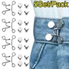 5/1Set Extender Button Adjustable Waist Buckle Set Jean Button Pins Perfect Fit Instant for Tighten Waist Jeans No Sewing Button 1