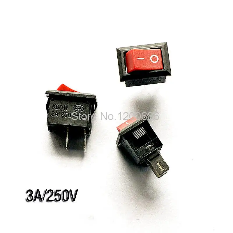 

Rocker switch red 2 foot 2 files rocker switch 15MM * 10MM 3A / 250V