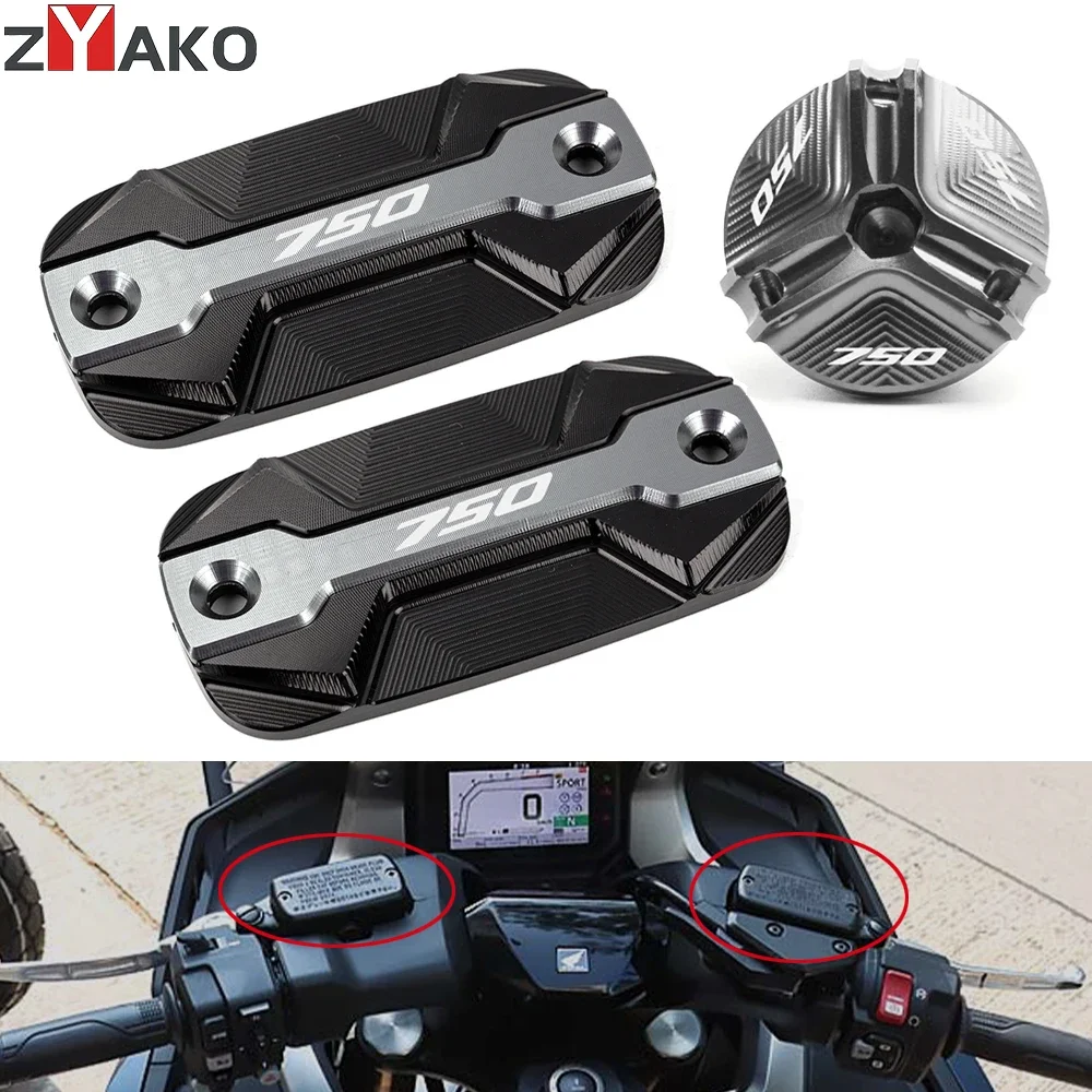 Bremsflüssigkeits-Deckel Für HONDA Forza 750 2020-2023 - CNC Alu Deckel In Titan-Optik
