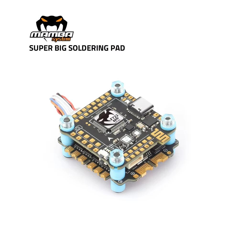 Diatone MAMBA F722 APP MK4 WIFI/DJI стек контроллера полета F7 45A/55A/65A 128K BLHeli32 ESC 6S 4in1 Dshot1200 бесщеточный ESC thumbnail 3