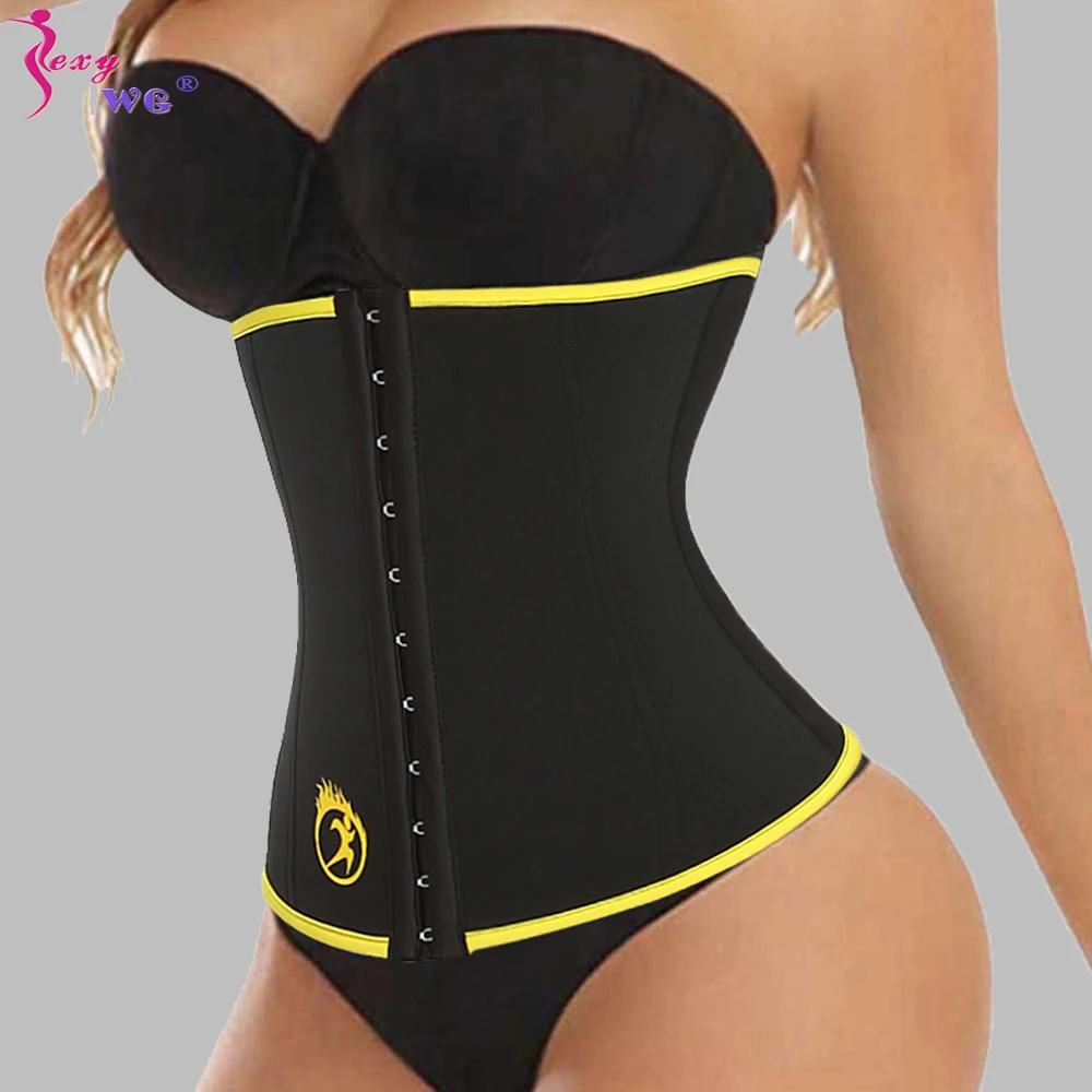 

SEXYWG Sauna Belt for Weight Loss Body Shaper Waist Trainer Corset Fat Burning Sweat Belt Fajas Waist Cincher